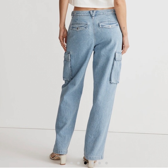 Madewell Low Slung Cargo Jeans in Coleman Wash - Picture 3 of 16